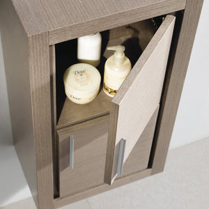 Fresca FST8140GO Fresca Allier Gray Oak Bathroom Linen Side Cabinet w/ 2 Doors