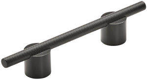 Amerock Cabinet Pull Matte Black 3-3/4 inch (96 mm) Center to Center Transcendent 1 Pack Drawer Pull Drawer Handle Cabinet Hardware