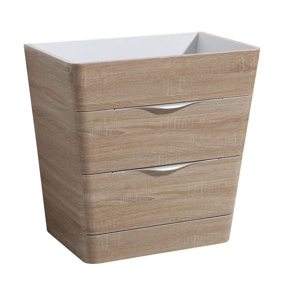 Fresca FCB8532WK Fresca Milano 32" White Oak Modern Bathroom Cabinet