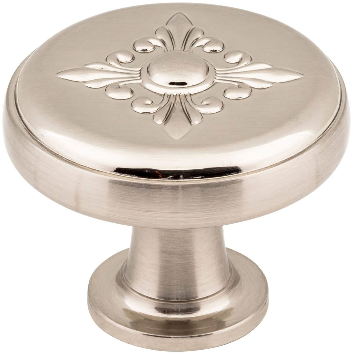 Jeffrey Alexander 417SN 1-3/8" Diameter Satin Nickel Baroque Lafayette Cabinet Knob