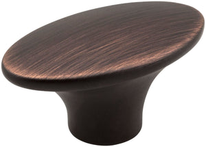 Jeffrey Alexander 650-DBAC 1-7/8" Overall Length Brushed Oil Rubbed Bronze Oval Hudson Cabinet Knob