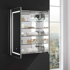 Fresca FMC023036 Fresca Spazio 30" Wide x 36" Tall Bathroom Medicine Cabinet w/ LED Lighting & Defogger