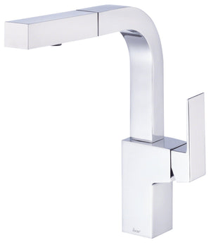 Gerber D404562 Chrome Mid-town Single Handle Pull-out Kitchen Faucet
