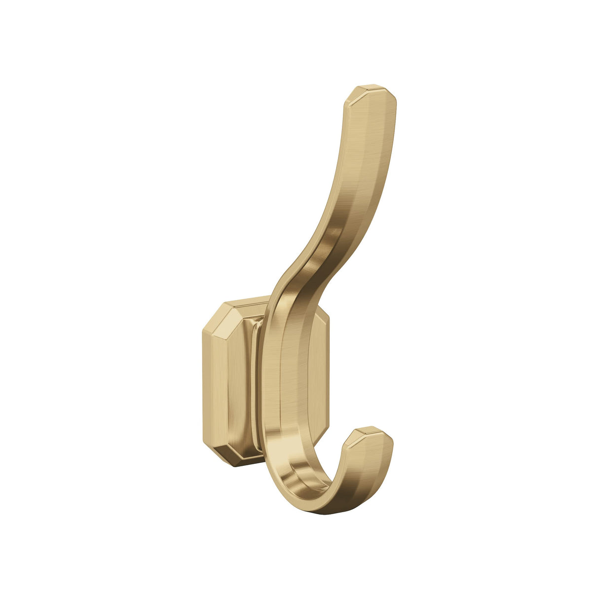 Amerock HBX36693CZ Granlyn Double Prong Decorative Wall Hook Champagne Bronze Hook for Coats, Hats, Backpacks, Bags Hooks for Bathroom, Bedroom, Closet, Entryway, Laundry Room, Office