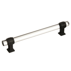 Amerock Cabinet Pull Clear/Black Bronze 6-5/16 inch (160 mm) Center to Center Glacio 1 Pack Drawer Pull Drawer Handle Cabinet Hardware