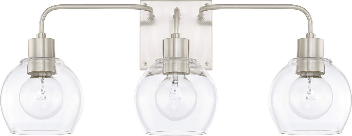 Capital Lighting 120031BN-426 Tanner 3 Light Vanity Brushed Nickel