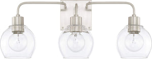 Capital Lighting 120031BN-426 Tanner 3 Light Vanity Brushed Nickel