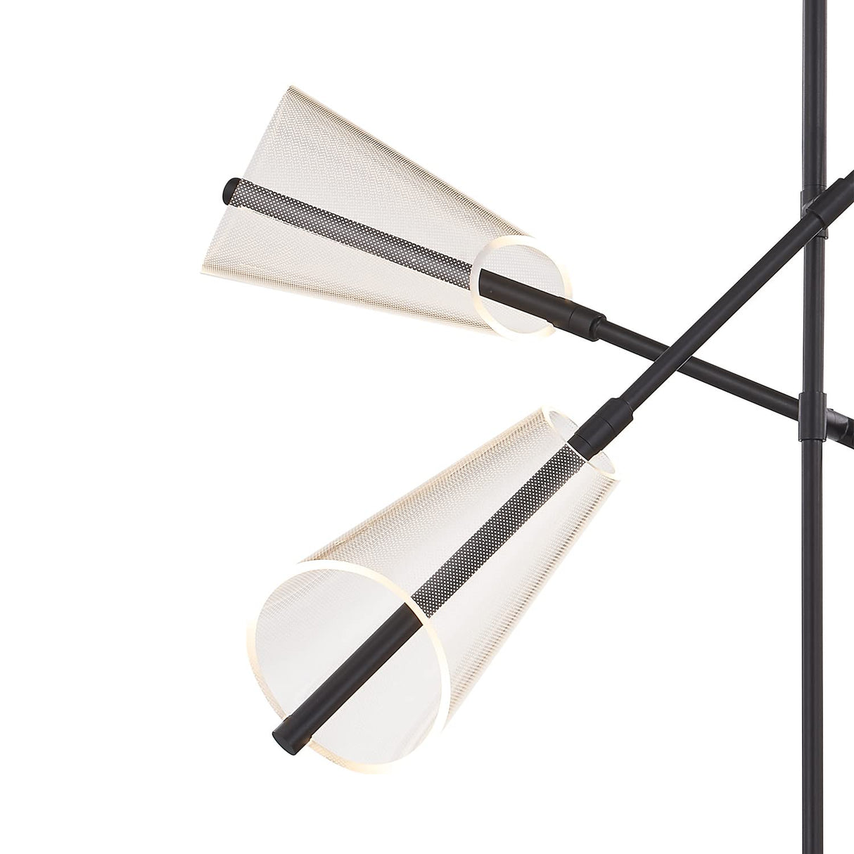 Kuzco CH62737-BG/LG MULBERRY 37" CH BRUSHED GOLD LIGHT GUIDE  67W LED 90 3000K DC LED