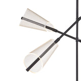 Kuzco CH62737-BK/LG MULBERRY 37" CH BLACK LIGHT GUIDE  67W LED 90 3000K DC LED
