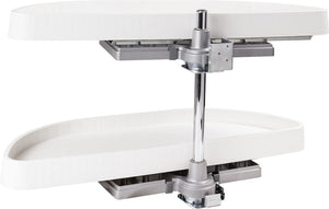 Hardware Resources HMLS-P-3212 32" Plastic Half-Moon Lazy Susan