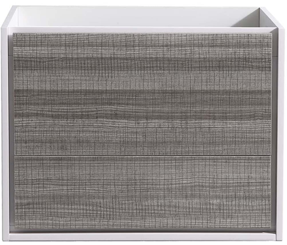 Fresca FCB9230HA Fresca Catania 30" Glossy Ash Gray Wall Hung Modern Bathroom Cabinet