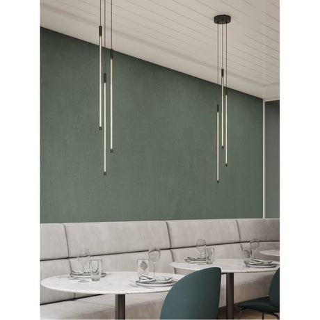Kuzco MP75227-BK MOTIF 27" 3 HEAD MULTI-PENDANT BLACK 30W 120VAC WITH LED DRIVER 2700K 90CRI