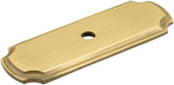 Jeffrey Alexander B812-SB 2-13/16" Satin Brass Knob Backplate