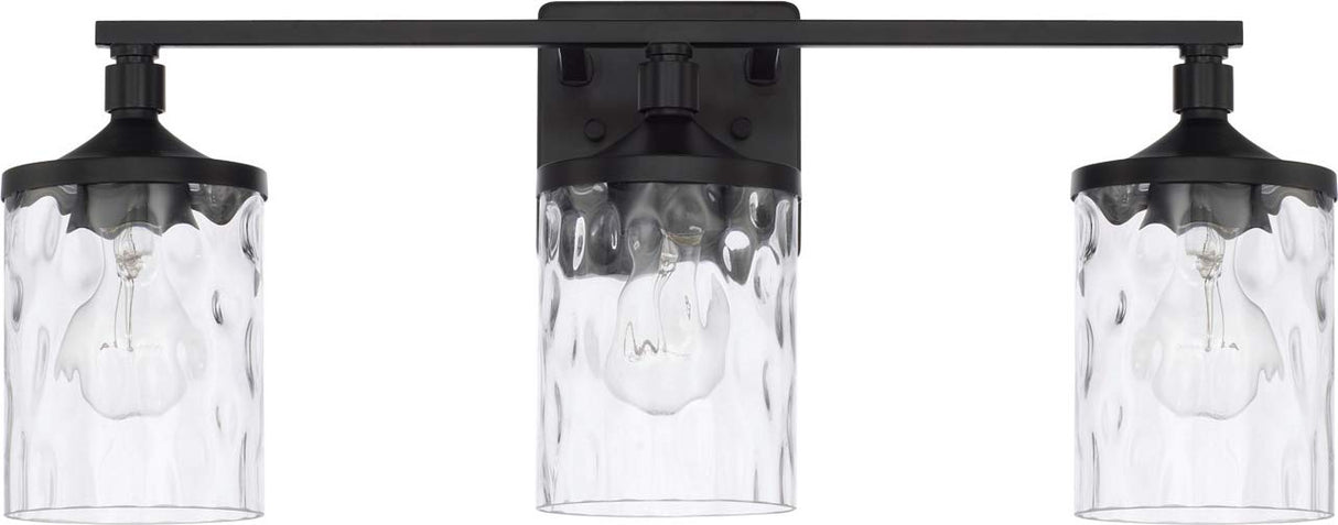 Capital Lighting 128831MB-451 Colton 3 Light Vanity Matte Black