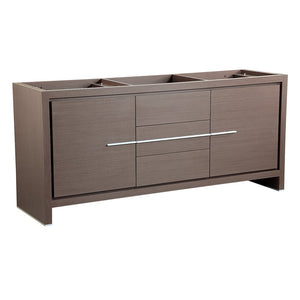 Fresca FCB8172GO Fresca Allier 72" Gray Oak Modern Double Sink Bathroom Cabinet