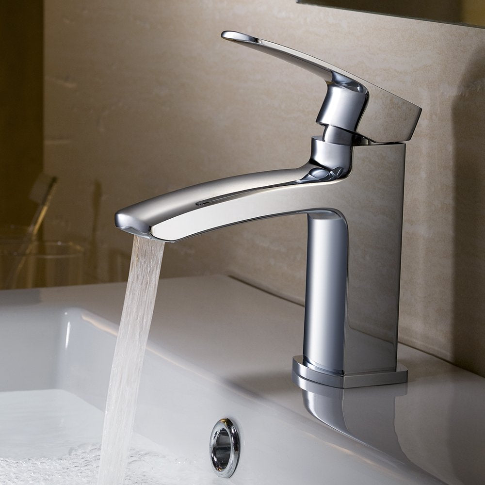Fresca FFT9161CH Fresca Fiora Single Hole Mount Bathroom Vanity Faucet - Chrome