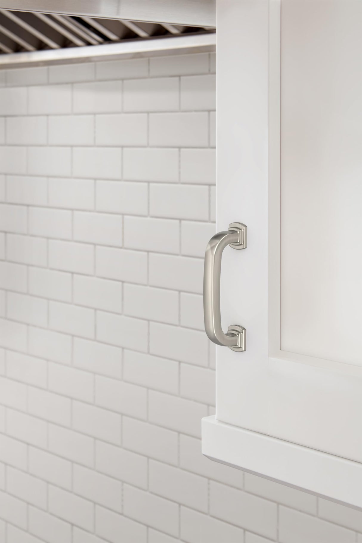 Amerock BP36897G10 Satin Nickel Cabinet Pull 3 inch (76mm) Center-to-Center Cabinet Hardware Surpass Furniture Hardware Drawer Pull