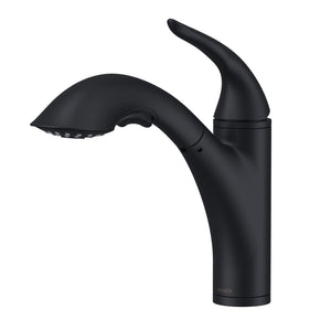Gerber D455221BS Antioch Single Handle Pull-out Kitchen Faucet - Satin Black
