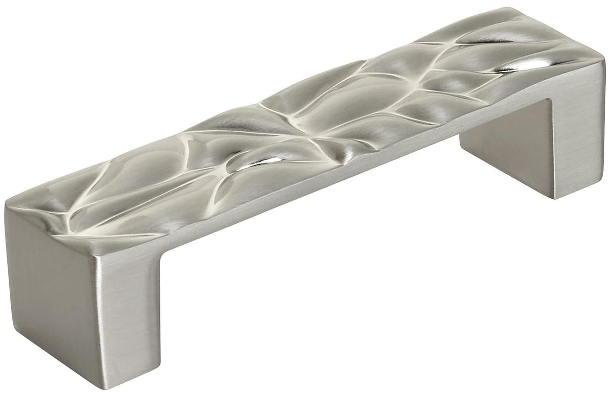 Amerock Cabinet Pull Satin Nickel 3-3/4 inch (96 mm) Center to Center Calathea 1 Pack Drawer Pull Drawer Handle Cabinet Hardware