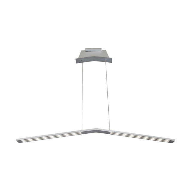 Vonn VMC31520AL Haeidi 43" LED Low-Profile Linear Chandelier in Satin Nickel