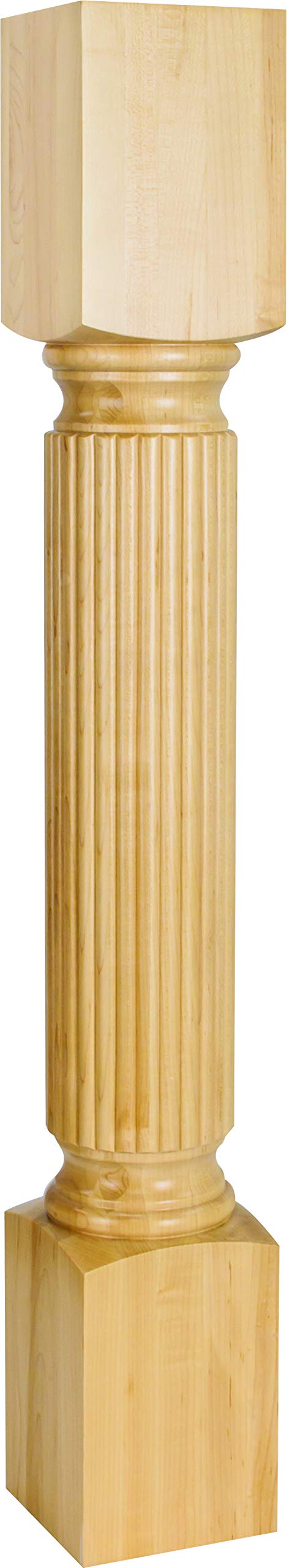 Hardware Resources P1-6-WB 6" W x 6" D x 35-1/2" H White Birch Turned Post