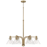 Capital Lighting 445861AD-528 Greer 6 Light Chandelier Aged Brass