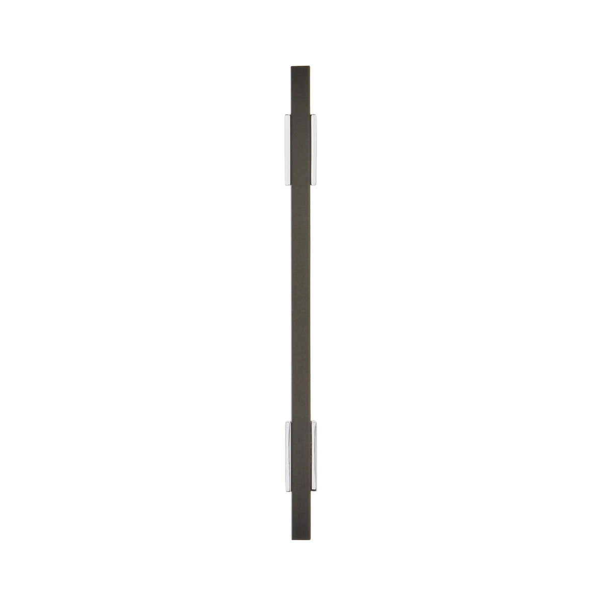 Amerock Cabinet Pull Polished Chrome/Brushed Matte Black 5-1/16 inch (128 mm) Center to Center Urbanite 1 Pack Drawer Pull Drawer Handle Cabinet Hardware
