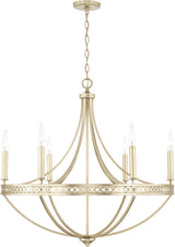 Capital Lighting 443161WG Isabella 6 Light Chandelier Winter Gold