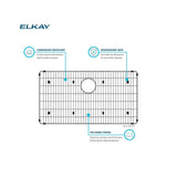 Elkay LKBG2217SS Stainless Steel Bottom Grid