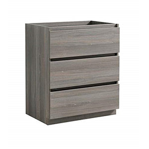 Fresca FCB9330MGO Fresca Lazzaro 30" Gray Wood Free Standing Modern Bathroom Cabinet