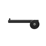 Amerock BH26540MB Matte Black Single Post Toilet Paper Holder 7-1/4 in. (184 mm) Length Toilet Tissue Holder Arrondi Bath Tissue Holder Bathroom Hardware Bath Accessories