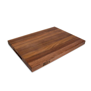 John Boos WAL-R03 Walnut Wood Cutting Board for Kitchen Prep, 1.5 Inch Thick, Large Edge Grain Rectangular Reversible Charcuterie Block, 20" x 15" 1.5" 20X15X1.5 WAL-EDGE GR-REV-