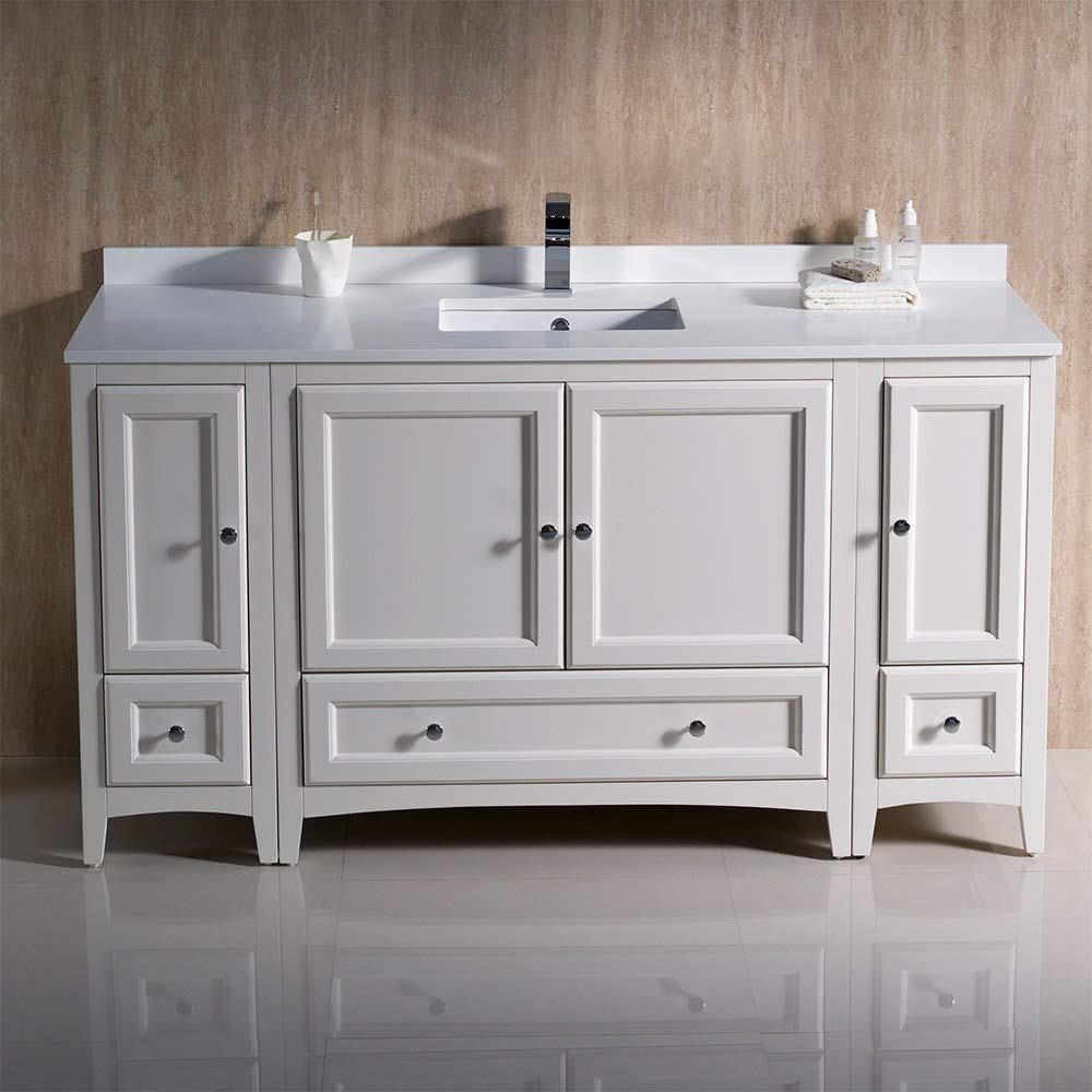 Fresca FCB20-123612AW-CWH-U Cabinets with Top and Sink