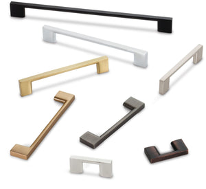 Jeffrey Alexander 635-32MB 32 mm Center-to-Center Matte Black Square Sutton Cabinet Bar Pull