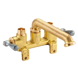 Gerber G0049556 Rough Brass Classics Two Handle Laundry Faucet W/ Threaded L...