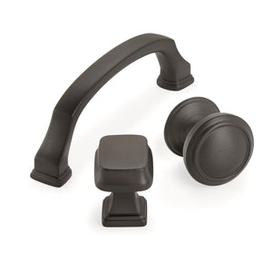 Amerock Cabinet Pull Black Bronze 3-3/4 inch (96 mm) Center to Center Revitalize 1 Pack Drawer Pull Drawer Handle Cabinet Hardware
