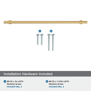 Amerock BP37391CZ Champagne Bronze Cabinet Pull 12-5/8 in (320 mm) Center-to-Center Cabinet Handle Radius Drawer Pull Kitchen Cabinet Handle Furniture Hardware