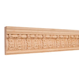 Hardware Resources HCM01BW 1" D x 3-3/4" H Basswood Acanthus Hand Carved Moulding