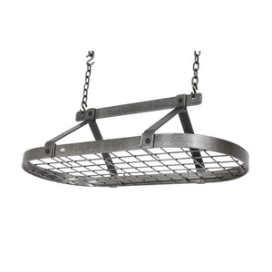 Enclume DR4 HS Classic Oval Ceiling Pot Rack w/ 12 Hooks HS