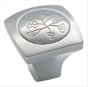Amerock BP4475G10 Vineyard 1-1/8 in (29 mm) Length Satin Nickel Cabinet Knob