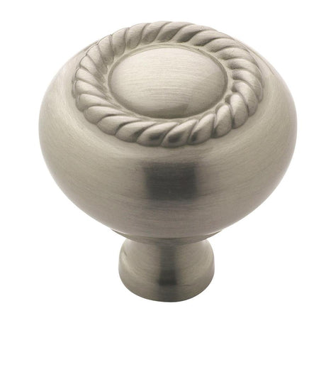 Amerock Cabinet Knob Satin Nickel 1-1/4 inch (32 mm) Diameter Everyday Heritage 1 Pack Drawer Knob Cabinet Hardware