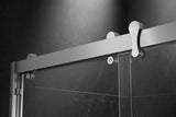 Essence 54'' * 76'' Framed Shower Door (Brushed Nickel)
