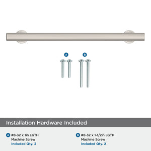 Amerock Corp BP37107PN Everett Pull, 7-9/16 in (192 mm) Center-to-Center, Polished Nickel