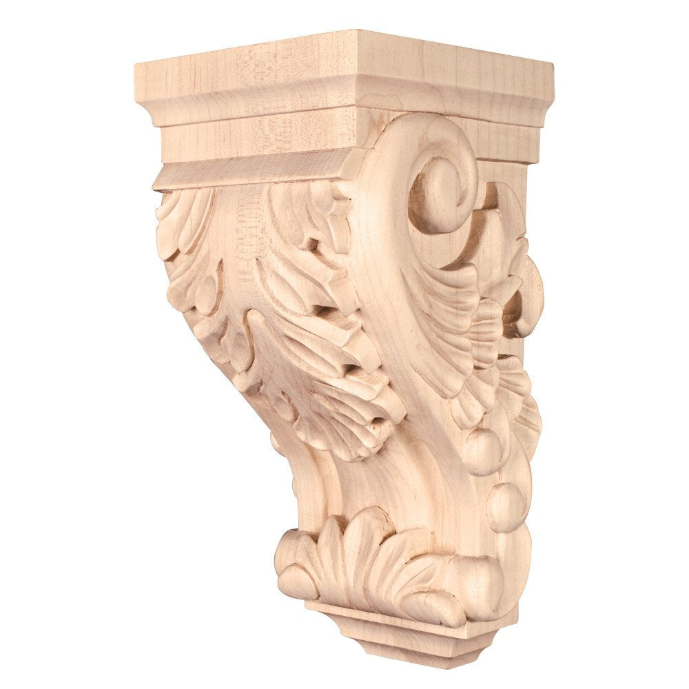 Hardware Resources CORBB-1MP 4-1/2" W x 5" D x 10" H Maple Acanthus Corbel