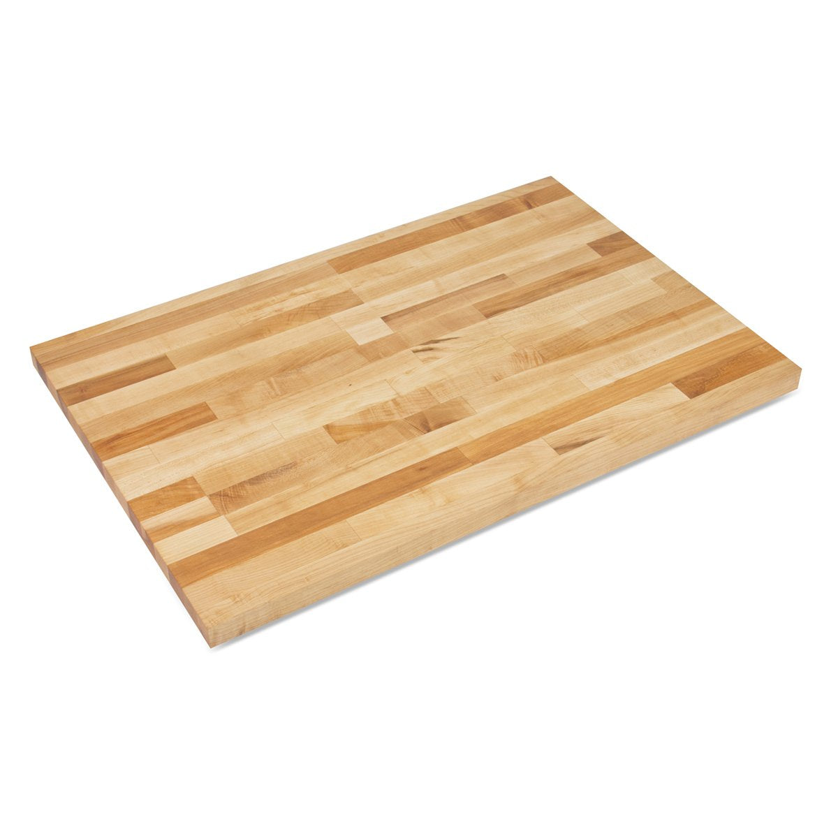 John Boos KCT-BL12136-V Blended Maple Butcher Block Countertop - 1-1/2" Thick, 121"L x 36"W, Varnique Finish