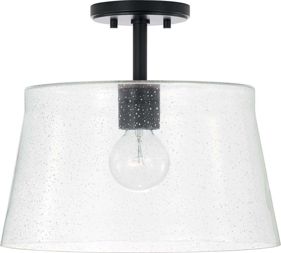 Capital Lighting 246911MB Baker 1 Light Pendant Matte Black