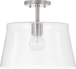 Capital Lighting 246911BN Baker 1 Light Pendant Brushed Nickel
