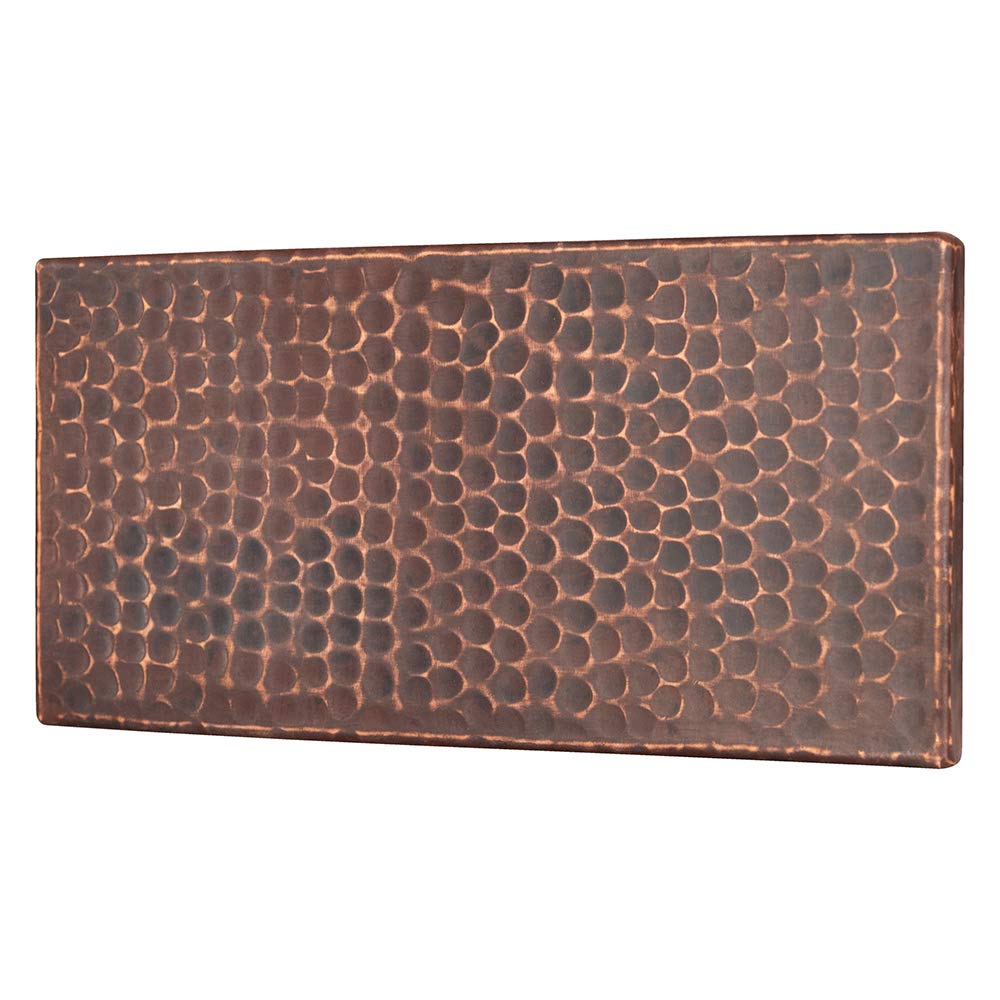 Premier Copper Products T48DBH 4-Inch x 8-Inch Hammered Copper Tile