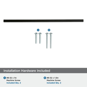 Amerock Cabinet Pull Black Bronze 10-1/16 inch (256 mm) Center to Center Bar Pulls 1 Pack Drawer Pull Drawer Handle Cabinet Hardware