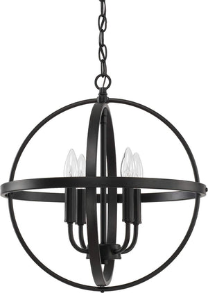 Capital Lighting 317541MB Hartwell 4 Light Pendant Matte Black
